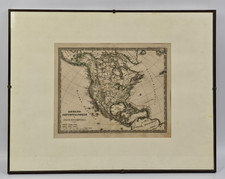 MAPPA Incisione NORTH AMERICA, U.S.A. 1840 Title: Nord-America und West-Indien.