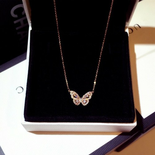 Collana farfalla rose gold - collana, e