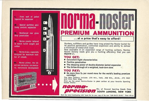 1965 norma nosler premium - norma-nosler,