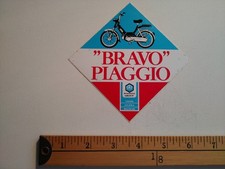 * RARO ADESIVO AUTO COLLANT ANNI 80 PIAGGIO BRAVO CICLOMOTORE VESPA MOTO DECAL *