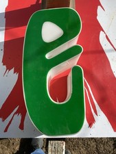 Letter E Ex Sign Green Front