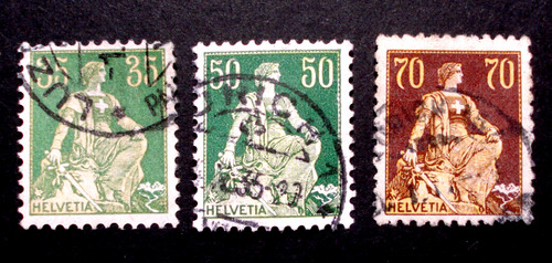 Svizzera 1908 helvetia - svizzera, 1908: