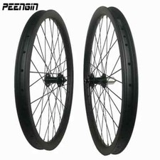 26 Set Ruote Bici MTB Carbonio 27,5 29" 40x32mm Clincher Gancio Tubeless DH Cerchio