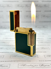 S.T.Dupont Linea 1 lacca di cina green, gold, small, simboli cinesi