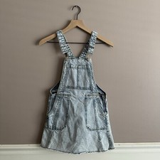Zara Denim Overalls Skirt
