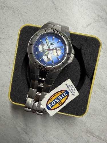 Orologio fossil blu unisex - fossil,