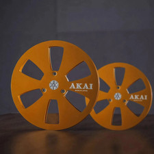 Bobina di presa in alluminio oro 7" per registratore a nastro 1/4" Akai GX-77 GX-1820D ECC.