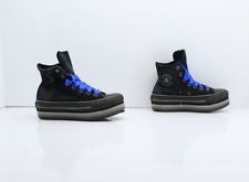 CONVERSE Platform Alte Usate EU 35 (Cod.CS259) Donna Nero In Camoscio