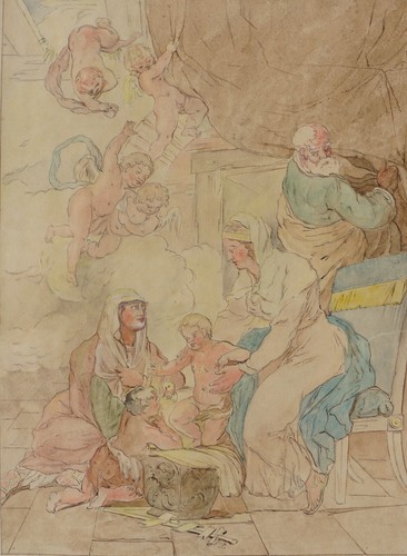 Sacra famiglia disegno - disegno, ad