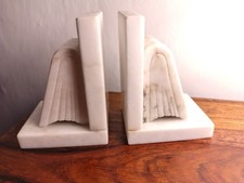 Coppia Di Fermalibri Marmo Art