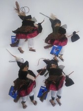 Lotto stock 4 befane strega nuove calza befana halloween cm.26 x 25 art. 957