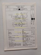 Testi 50 Cricket 1977 scheda omologazione DGM Facsimile Motorizzazione originale