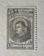VI Centenario Canonizzazione San Tommaso d'Aquino erinnofilo chiudilettera