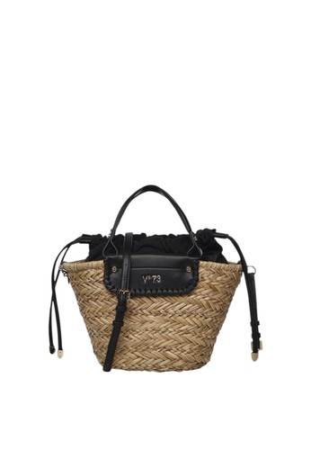 Borsa donna v73 nero naturale - v73, nero/naturale