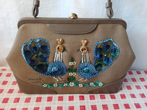 Borsa soure new york pavone - new, "pavone