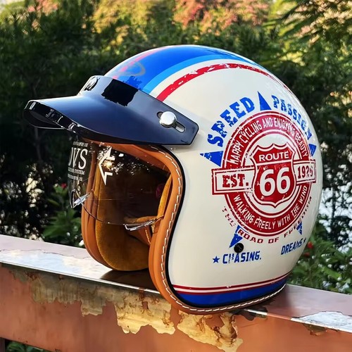 Casco moto vintage open - casco,