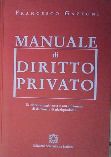 Gazzoni manuale diritto - gazzoni,