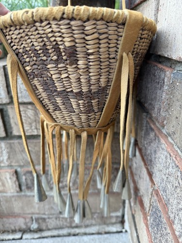 Vintage apache burden basket - apache,