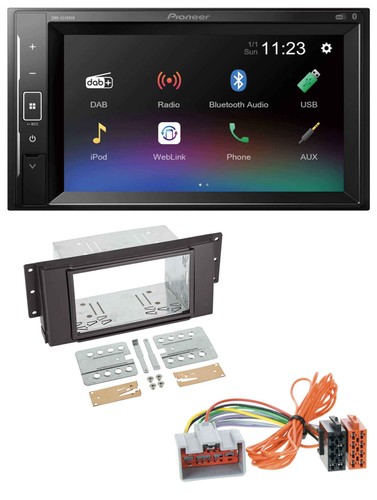Pioneer dab mp3 2din - mp3, bluetooth
