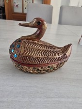 Antique Burma Duck Wooden Box