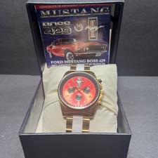 Orologio Bradford Exchange Ford Mustang Boss 429 50° Anniversario Oro #117/1969