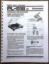 Pioneer PL-518 Giradischi
