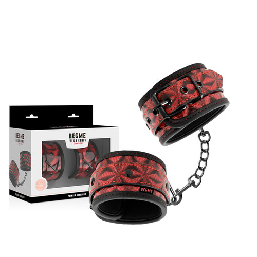 Manette premium rosse nere - rosse,
