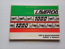 Laverda 1000-1200 manuale uso manutenzione libretto originale owner's manual
