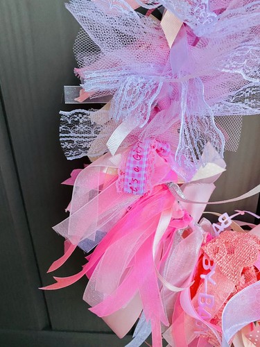 Coccarda ghirlanda shabby