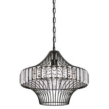 Lampadario Nero In Cristallo