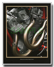 Harley Davidson XR750 street tracker engine framed picture free p&p UK