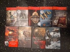 "Il Romanzo di Roma" 9 Romanzi Valerio Massimo Manfredi Carthago Sole L'Aquila