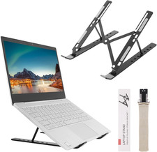 Supporto PC Portatile Lega Di Alluminio Antiscivolo Regolabile a 7 Angolazioni S