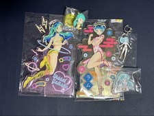 Urusei Yatsura Acrylic Stand and Figure Lot with Seals Files Collectibles