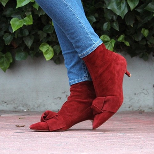 Stivaletti zara pelle rosso - zara,