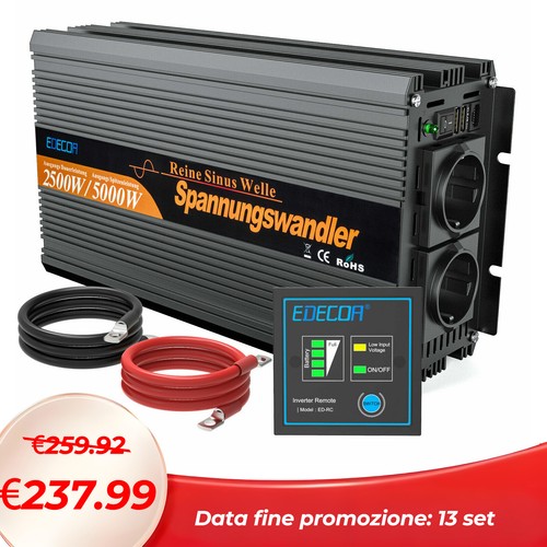 Edecoa convertitore 12v 220v - edecoa,