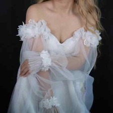 Guanti da sposa in tulle