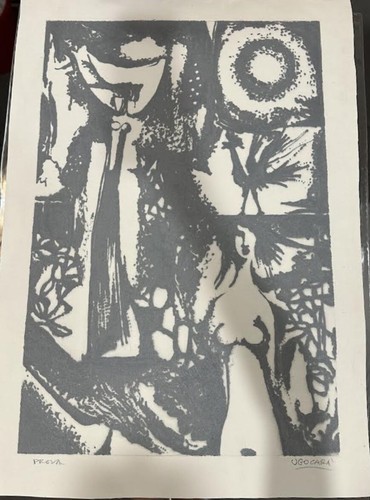 Serigrafia firmata ugo carà - firmata,
