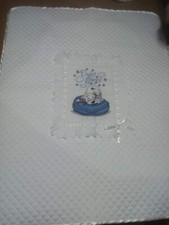 Copertina Estiva Baby personalizzabile con ricamo punto croce fatta a mano 