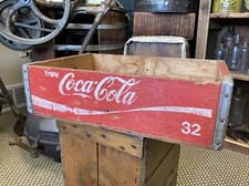 Cassa di soda vintage in legno