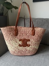 Borsa da spiaggia estiva in paglia Celine