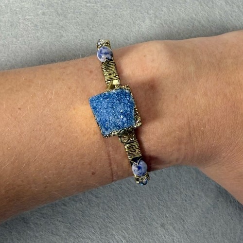 Bracciale bansri geode - bracciale, blu