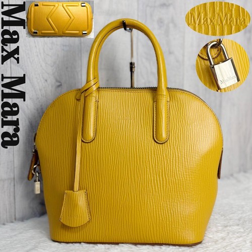 Borsa max mara - pelle, gialla