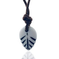 Collana cotone cerato marrone