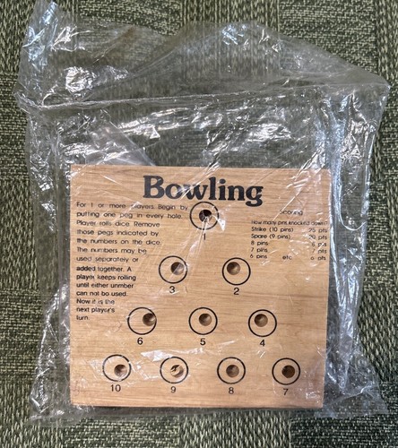 Gioco bowling legno nuovo - legno,
