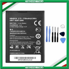 BATTERIA PER HUAWEI ASCEND G510 G520 G525 Y530 1750MAH HB4W1H + KIT CACCIAVITI