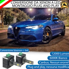 COPPIA LAMPADE D3S LED DA XENON A LED 6000K PER ALFA GIULIA CON CORNERING LIGHT