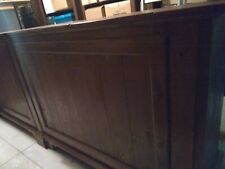 Bancone e tavolo da Reception in Legno e Corten Artigianale per hall, ingressi e