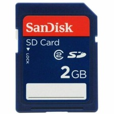 Scheda SD SanDisk 2 GB 2G sdsdb-2048 memoria digitale sicura standard blu