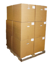 PALLET OF COLORED T-SHIRT RAGS